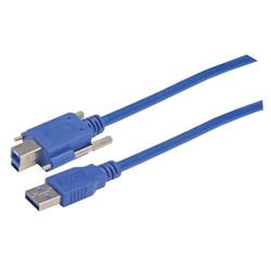 USB 3.0线缆，带翼形螺丝B型/A型，0.3米的图片
